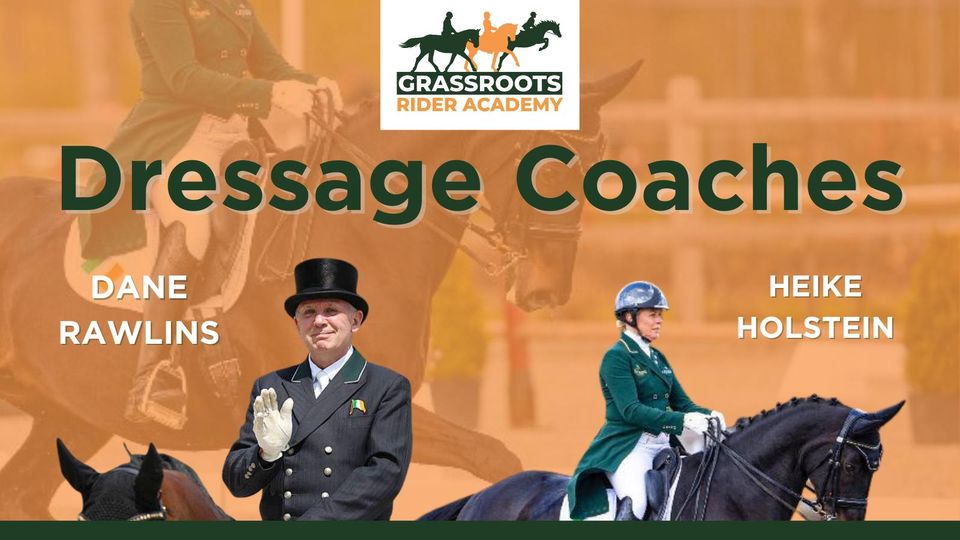 Heike Holstein and Dane Rawlins announced as the next World-Class coaches to join The Grassroots Rider Academy 2023