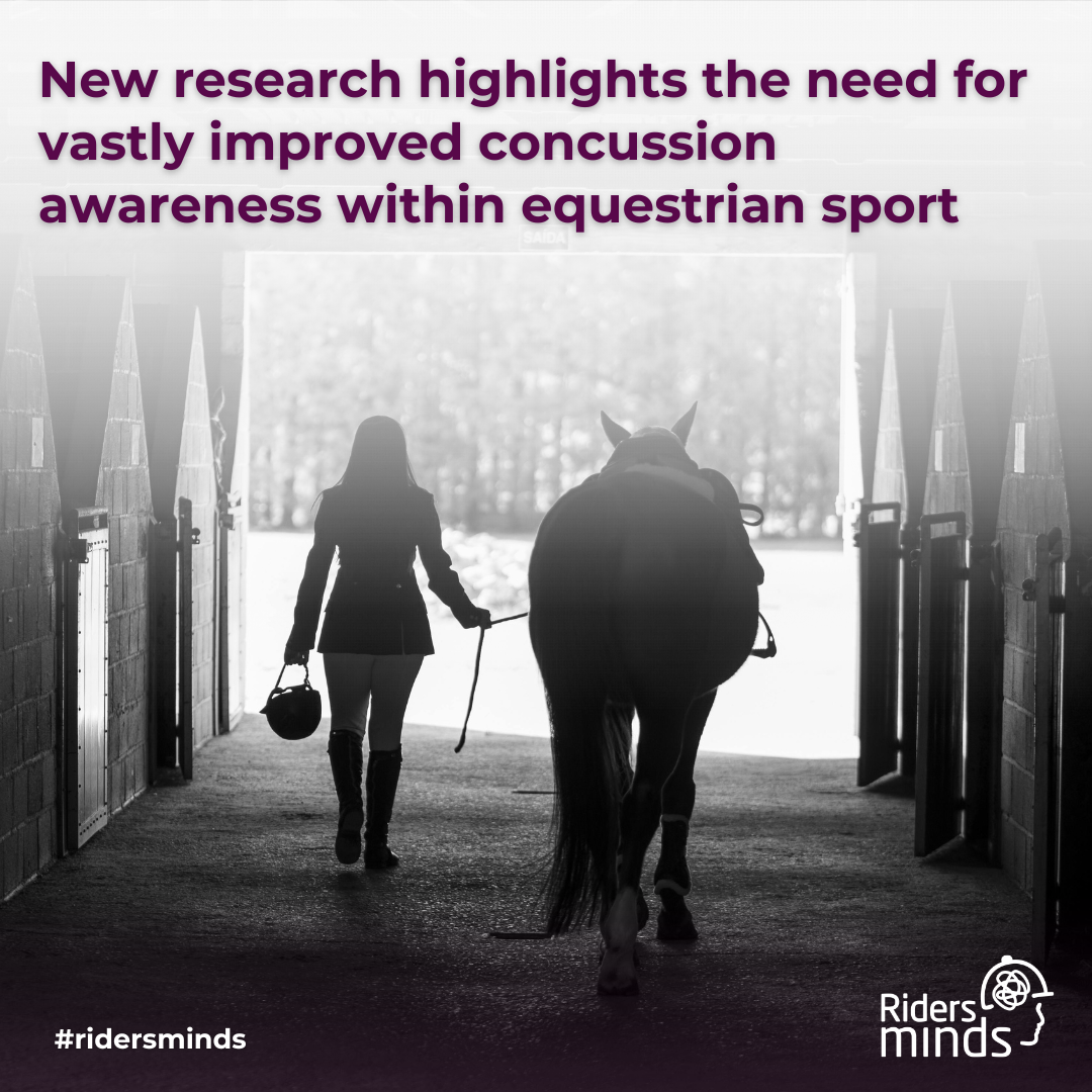 New research highlights the need for vastly improved concussion awareness within equestrian sport